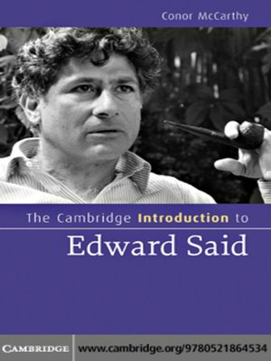 cover image of The Cambridge Introduction to Edward Said